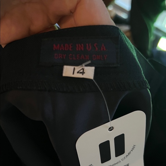 Vintage pleated tennis skirt long enough for workwear woolly & structured - Picture 8 of 9